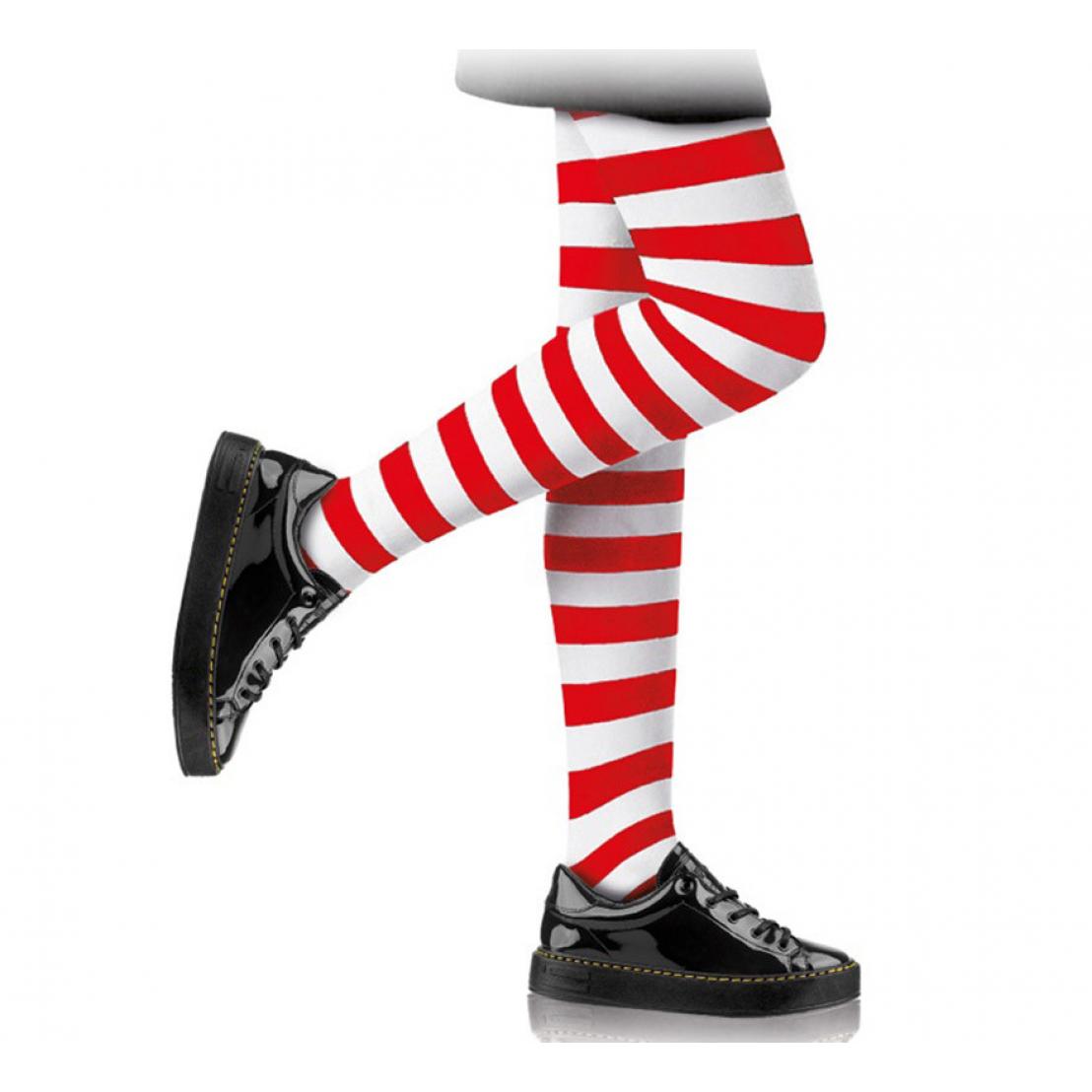 Partilandia Pantys Infantiles Rayas Rojas y Blancas