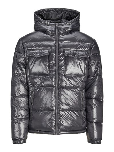 Jack & Jones mod. 12238901 Chaqueta con capucha alcochada con efecto metalizado