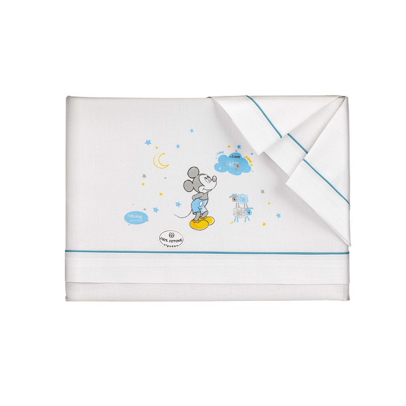 Tríptico para cuna 100% Algodón Mickey  60 x 120 cm MK003