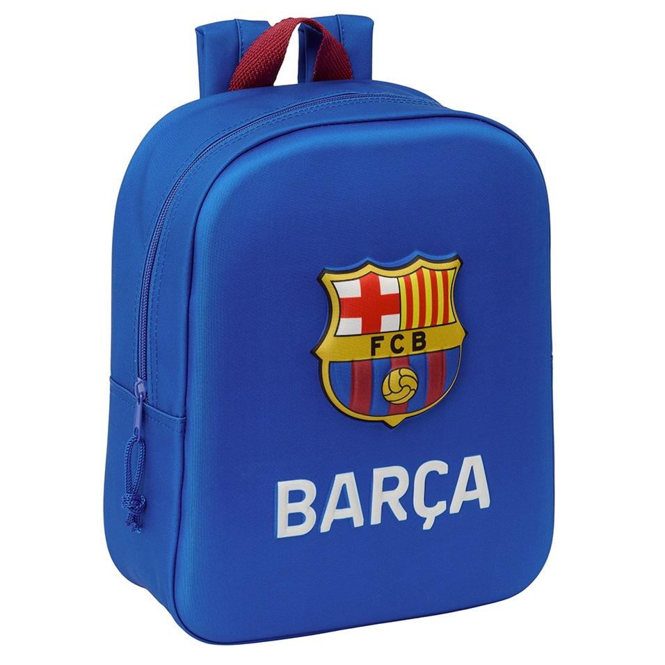 Safta Mochila Guarderia 3D Bolsillo Red F.C.Barcelona 22X10X27Cm