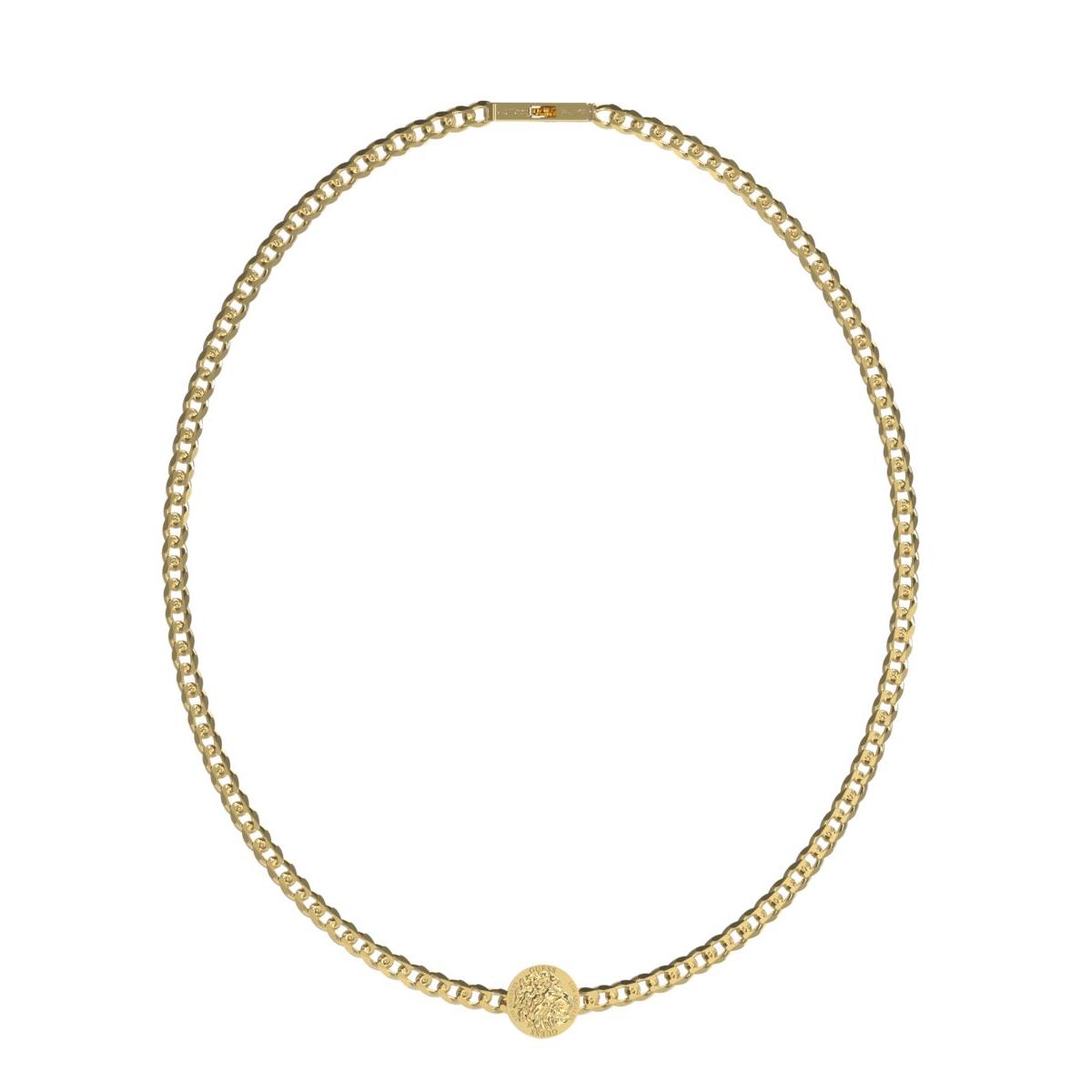Guess Collar Hombre Lion King De Acero Dorado Jumn03009jwygt-u