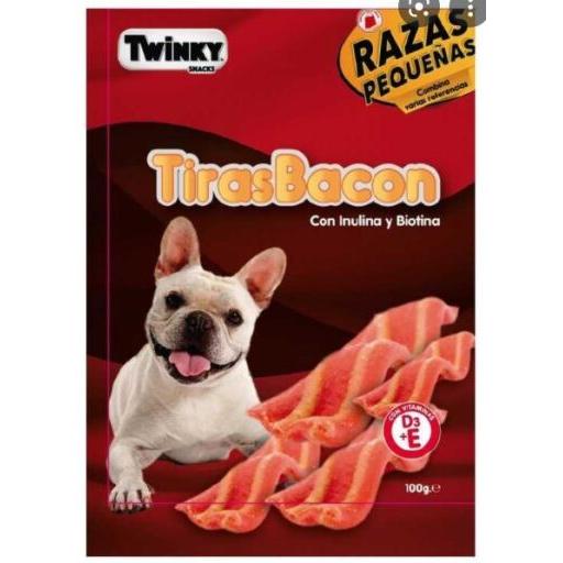 Twinky Snack para Perros Twinky Tiras de Tocino 100 gr (Perros , Snacks , Semi-húmedos) - 100 gr