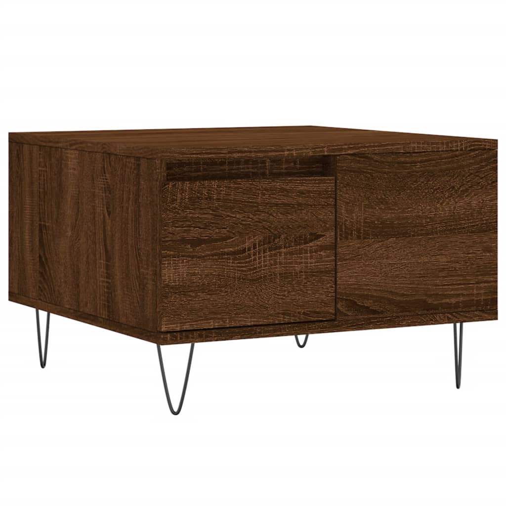Vidaxl Mesa de Centro Madera Contrachapada 55x55x36,5 Cm Blanco