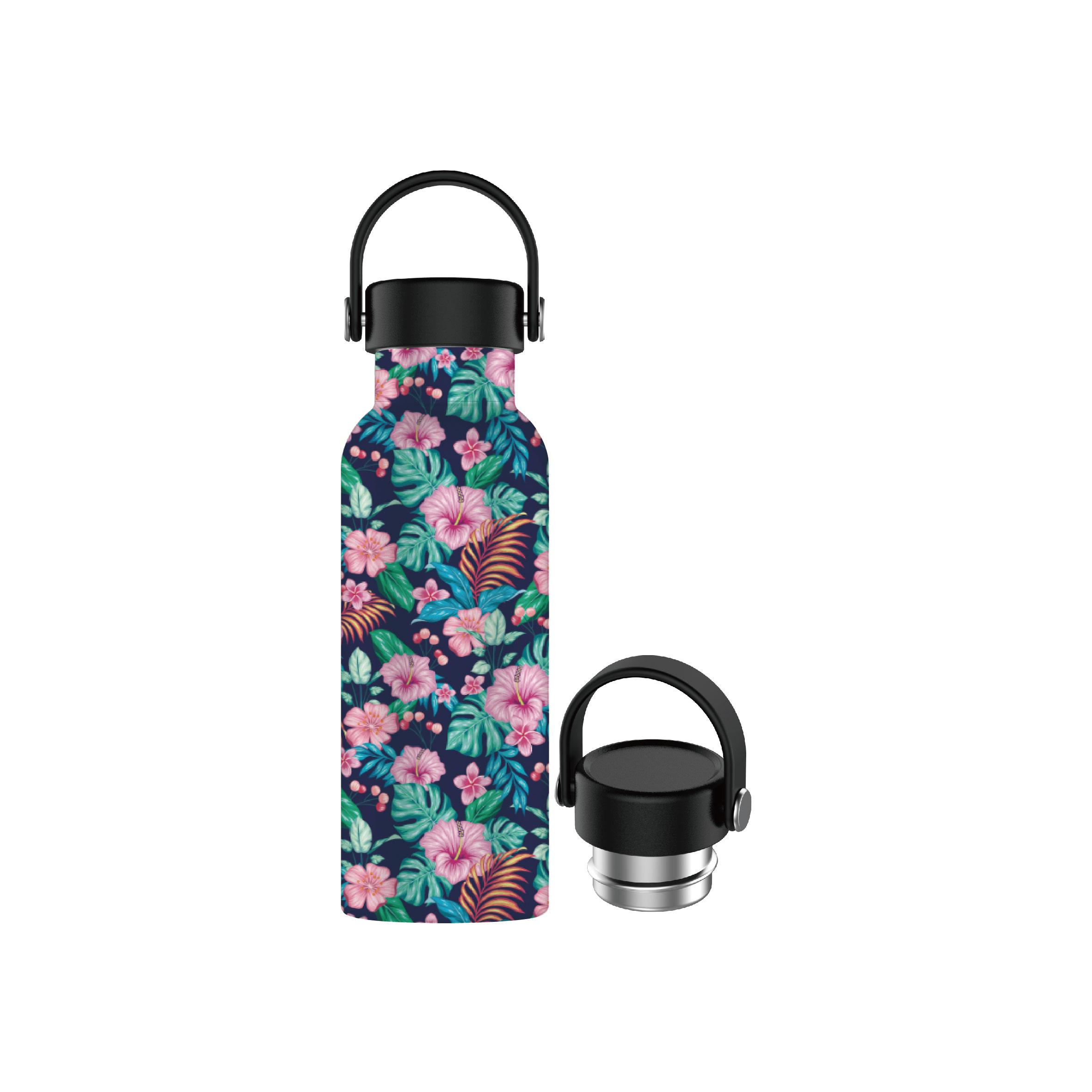 Botella de Agua Acero Inoxidable con Asa - Botella Térmica Reutilizable (+40 Colores)  Sin BPA  Mantiene 24H Frio / 12H Calor  Termo y Hermética - Doble Pared al Vacío a Prueba de Fugas  Mikomika