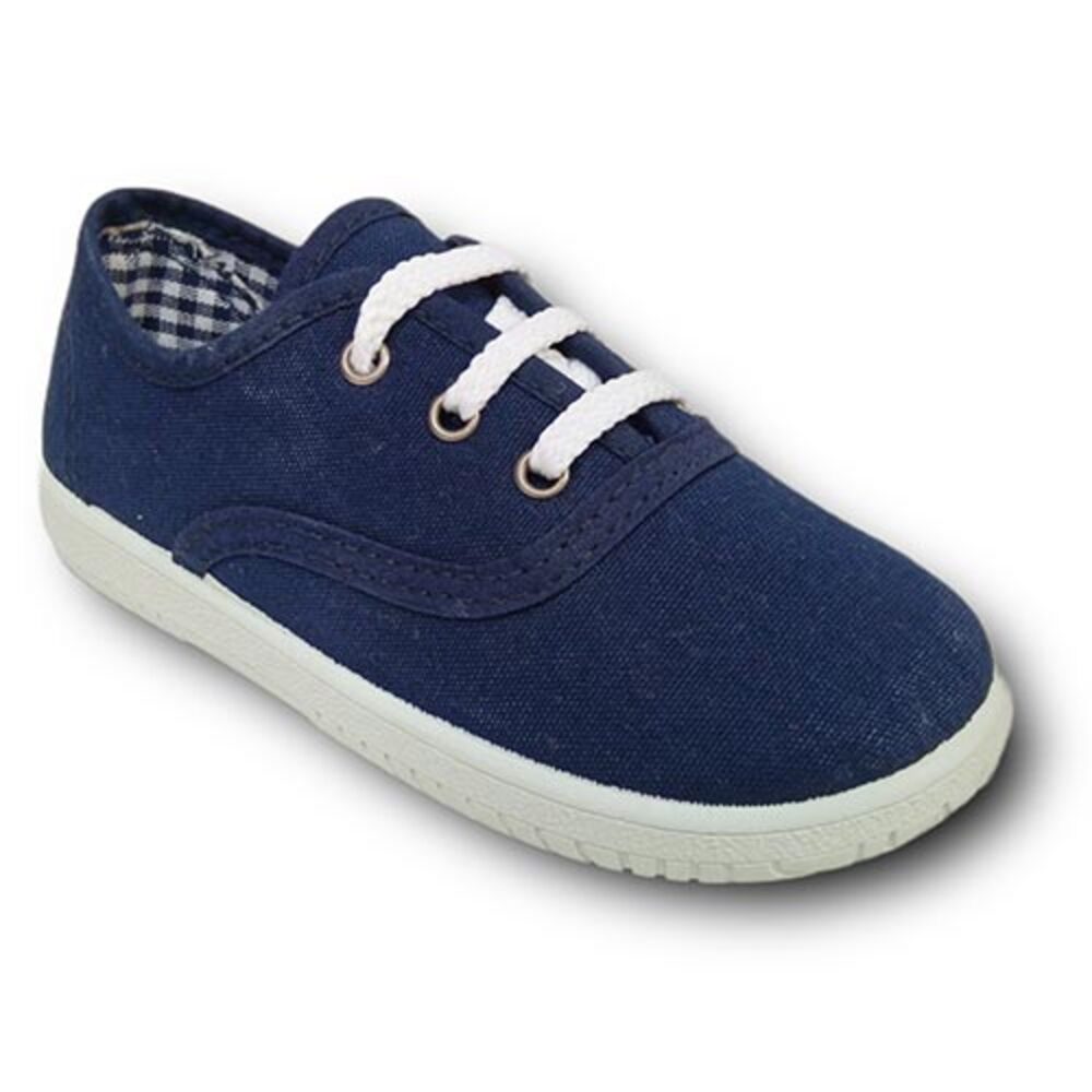 Vulpeques Zapatilla Lona Sneakers Niña 101-PCV MARINO Zapatillas calzado niños Vulpeques Summer ROYALE CORDONETS