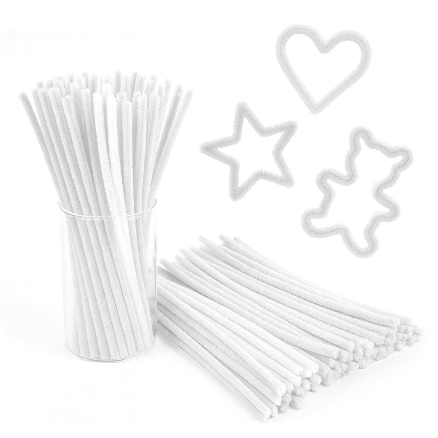 Limpiapipas para Manualidades, Tamaño 15 cm, Artesanía Creativa, Ideales para Decoración, Bricolaje y Proyectos DIY, Suaves y Moldeables para Figuras y Scrapbooking – Ofituria