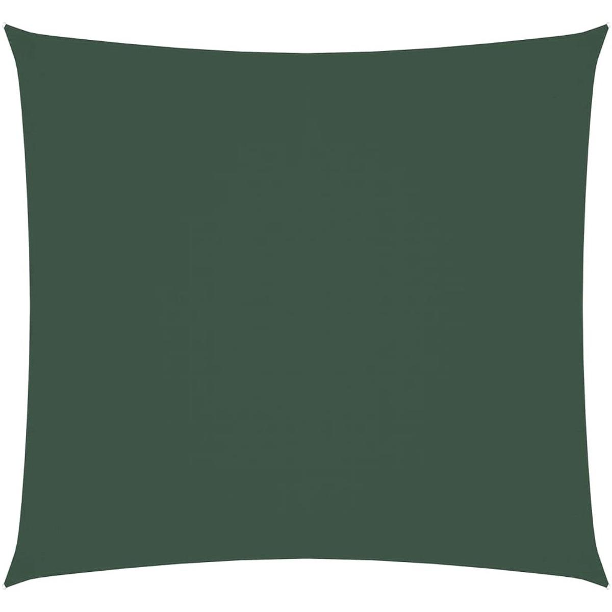 Om Home Tela de sombra cuadrada - Parasol de 2,5 x 2,5 m - Tejido Oxford impermeable - Resistente a los rayos UV - Verde oscuro