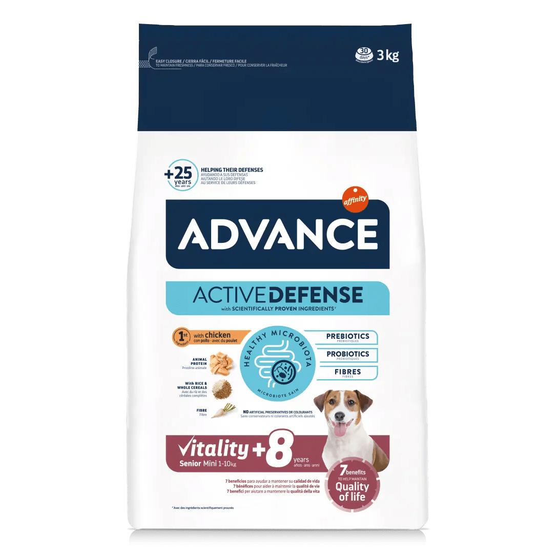 Advance Vitality Senior Mini - Comida para Perro Senior Mini (<10 Kg)
