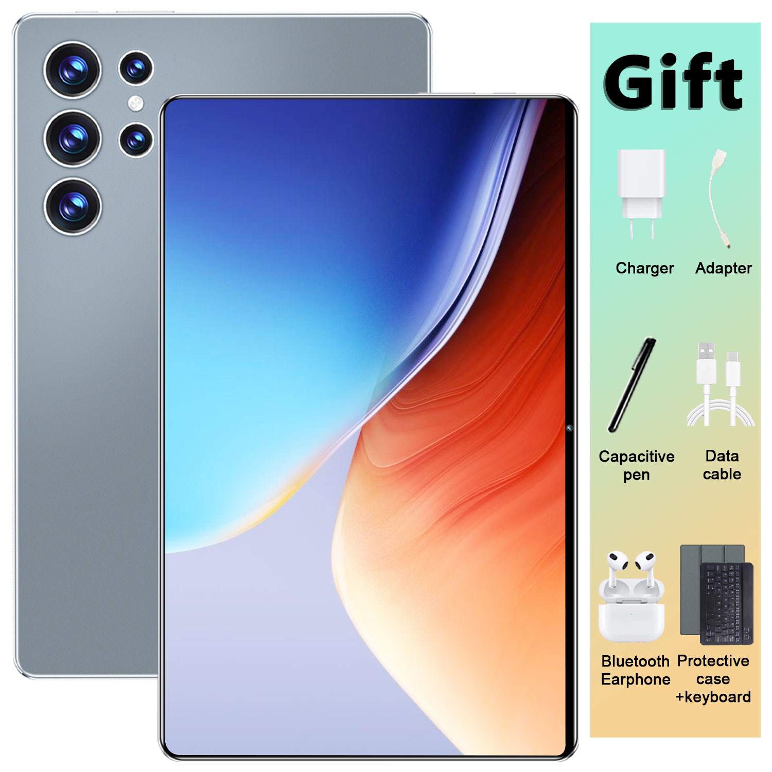 2025 Global New 10.36 inch tablet Android 13 Pad 16GB 1TB 14 core 4K HD 5G WIFI Bluetooth 20000mAh tablets