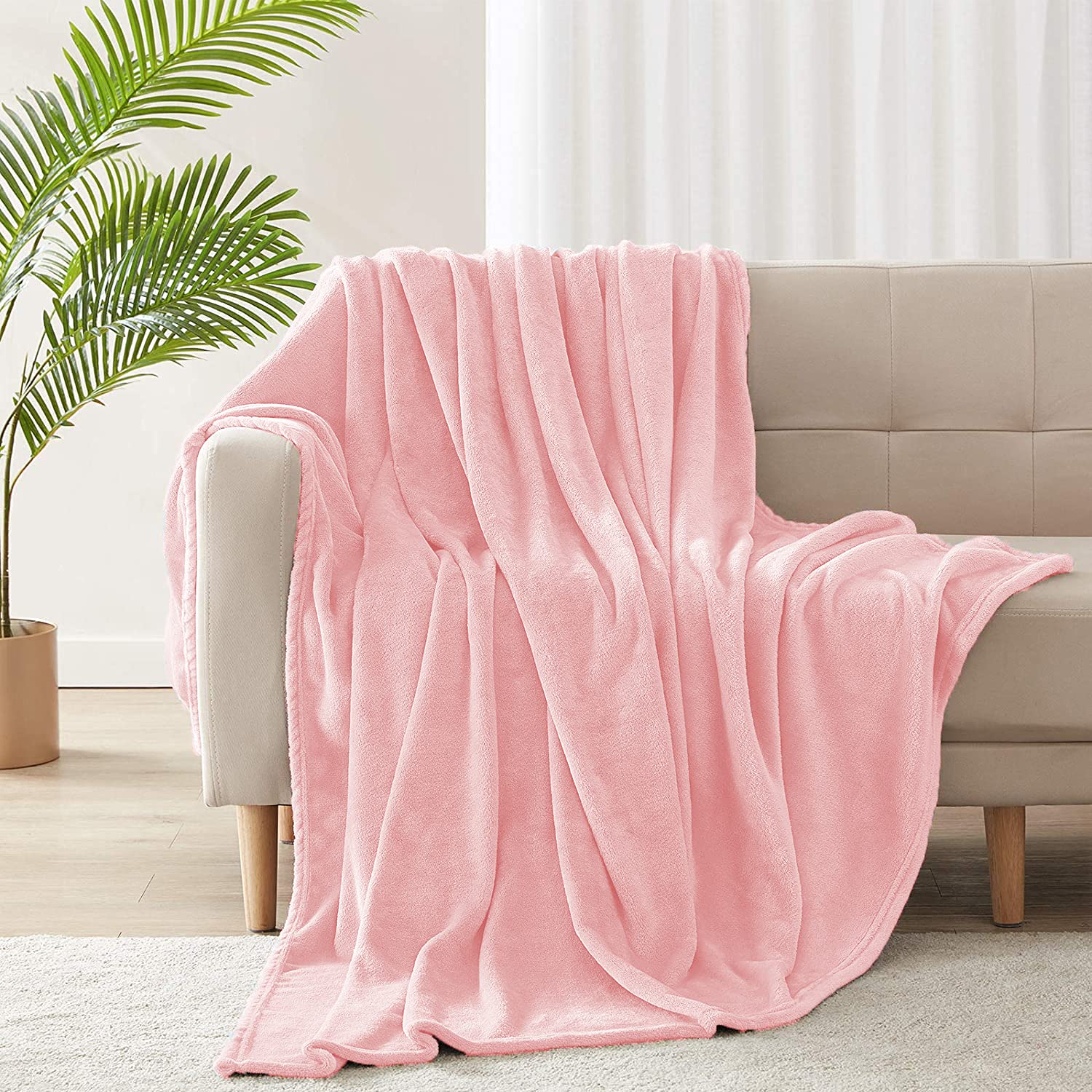 Yibo Manta de Franela para Sofá, Manta de Franela para Cama, Manta para Mascotas, Mantas Ligeras, Extra Suave Cálido