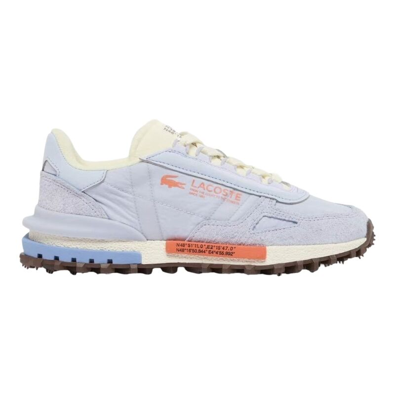Zapatillas Lacoste Azules Elite Active Mujer Light Blue Orange Originales y Ligeras