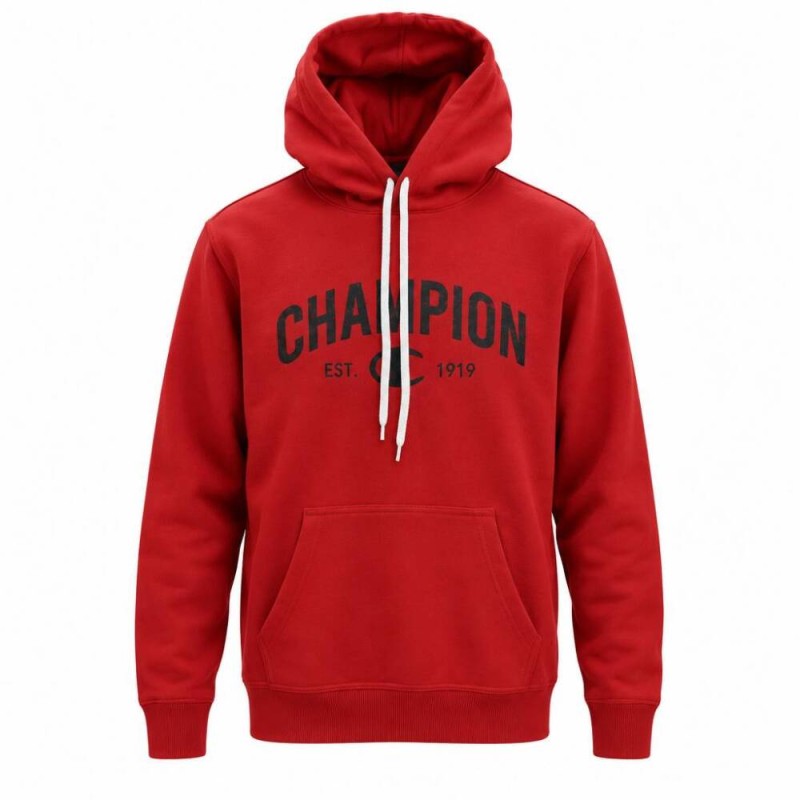 Sudadera Roja Champion 222782-rs067 Con Capucha Para Hombre
