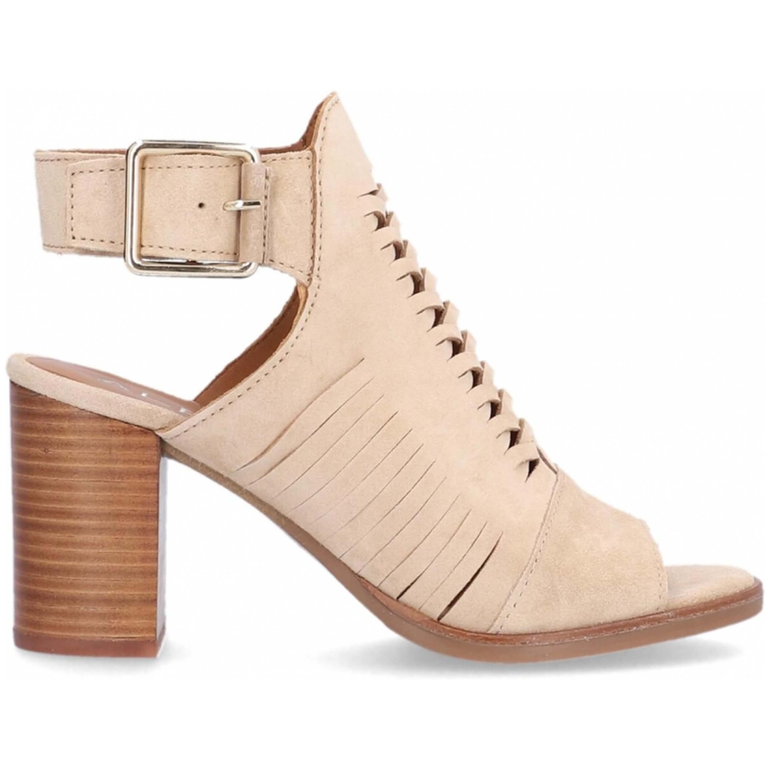 Sandalias de Tacon Alpe Liset para mujer en color beige