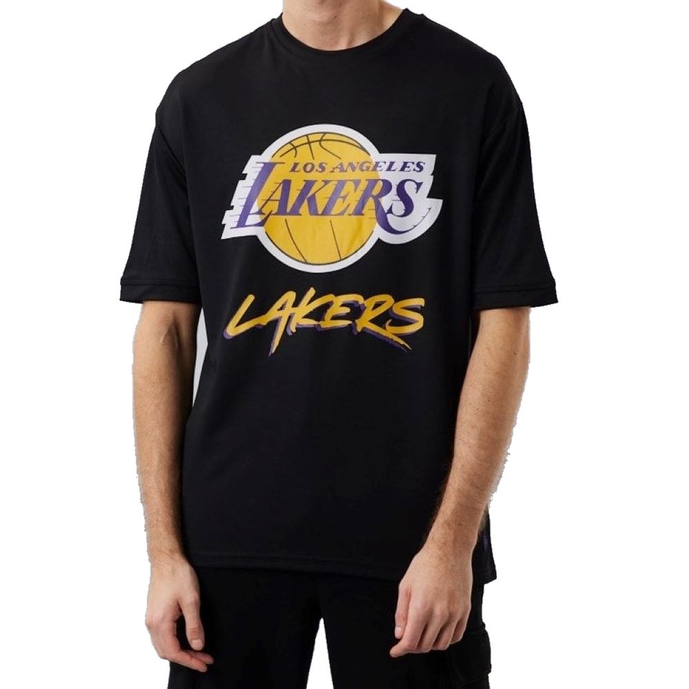 Camiseta NEW ERA NBA SCRIPT MESH TEE LOSLAK BLKTRP 60284737 Negro
