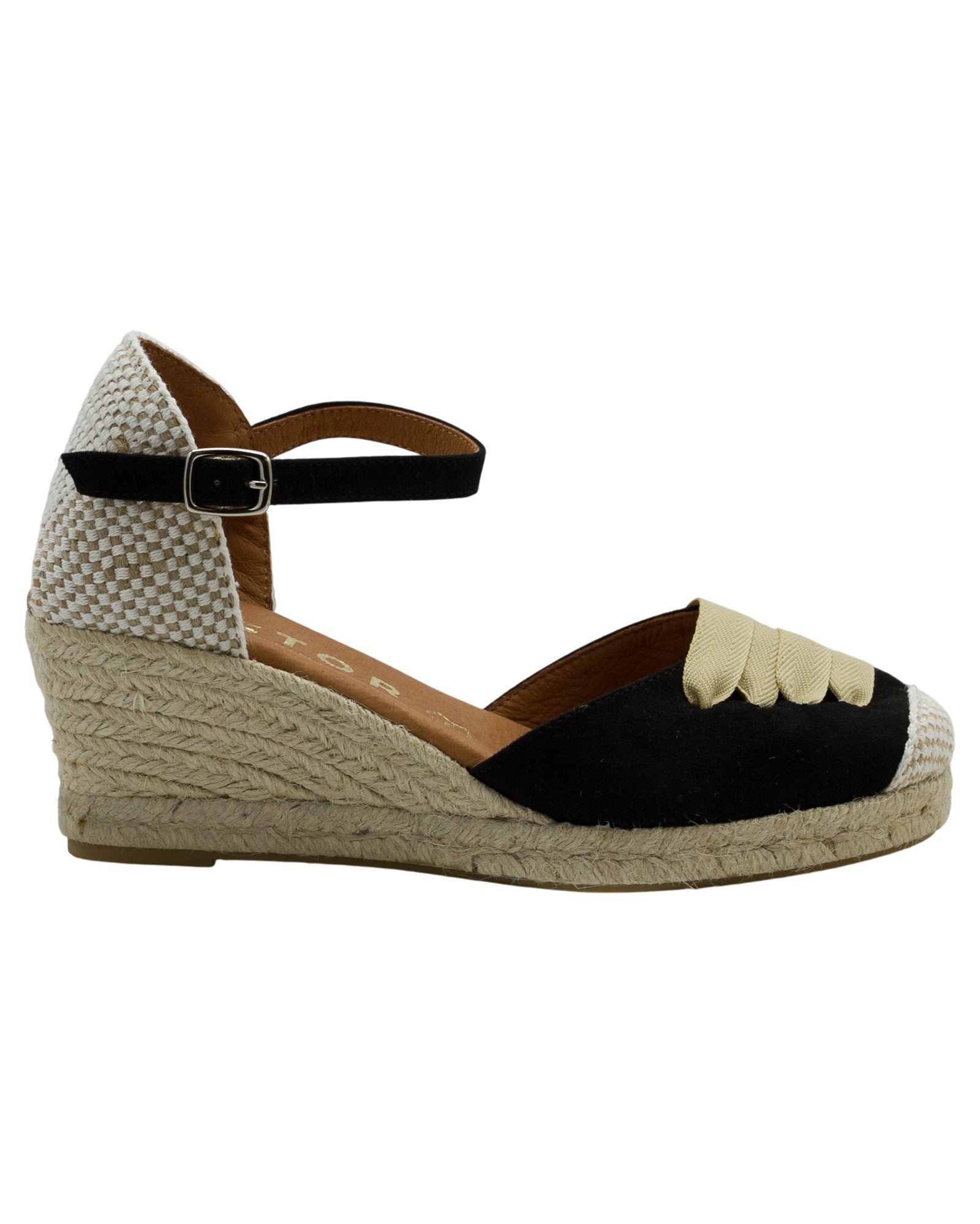 ALPARGATAS DE MUJER CABRERA 34-5 EN NEGRO