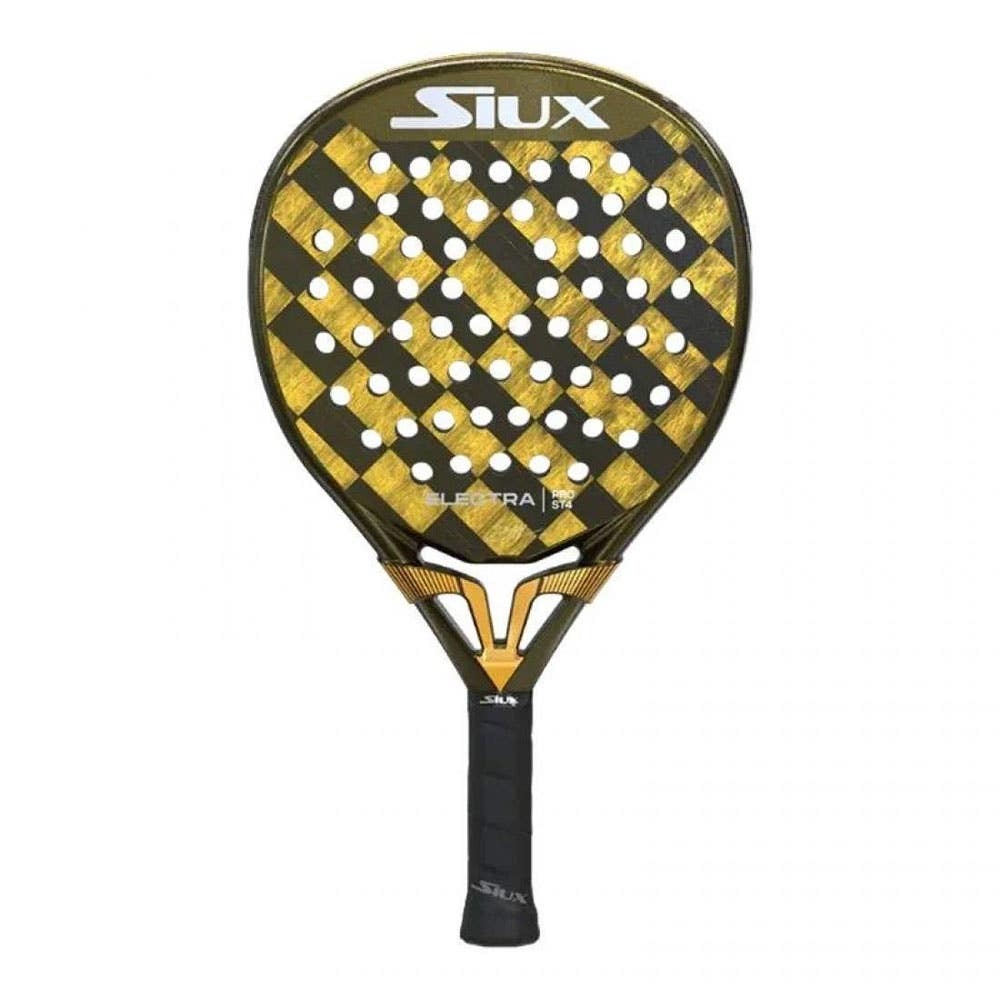 Pala de pádel Siux Electra ST4 Pro Stupa - Para jugadores avanzados, tacto medio-duro, carbono 15K.
