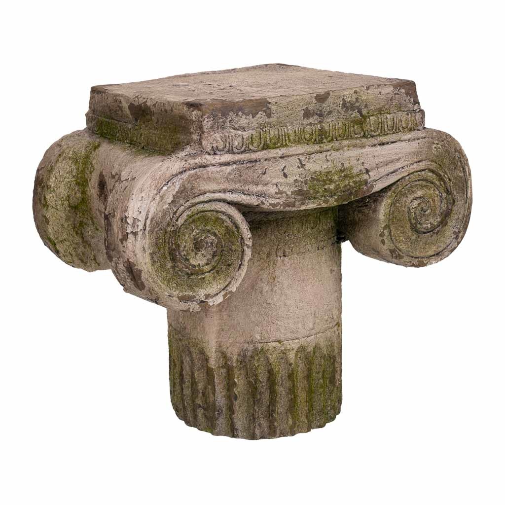 Columna decor de magnesio color piedra Medidas: 18x26x23,5cm