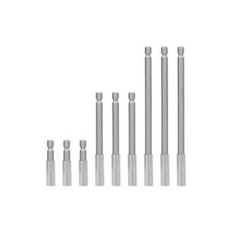 CA 9 piezas de portapuntas de destornillador de 60/100/150 mm, portapuntas magnético, extensión de punta de destornillador para taladro eléctrico - extensión de punta de destornillador