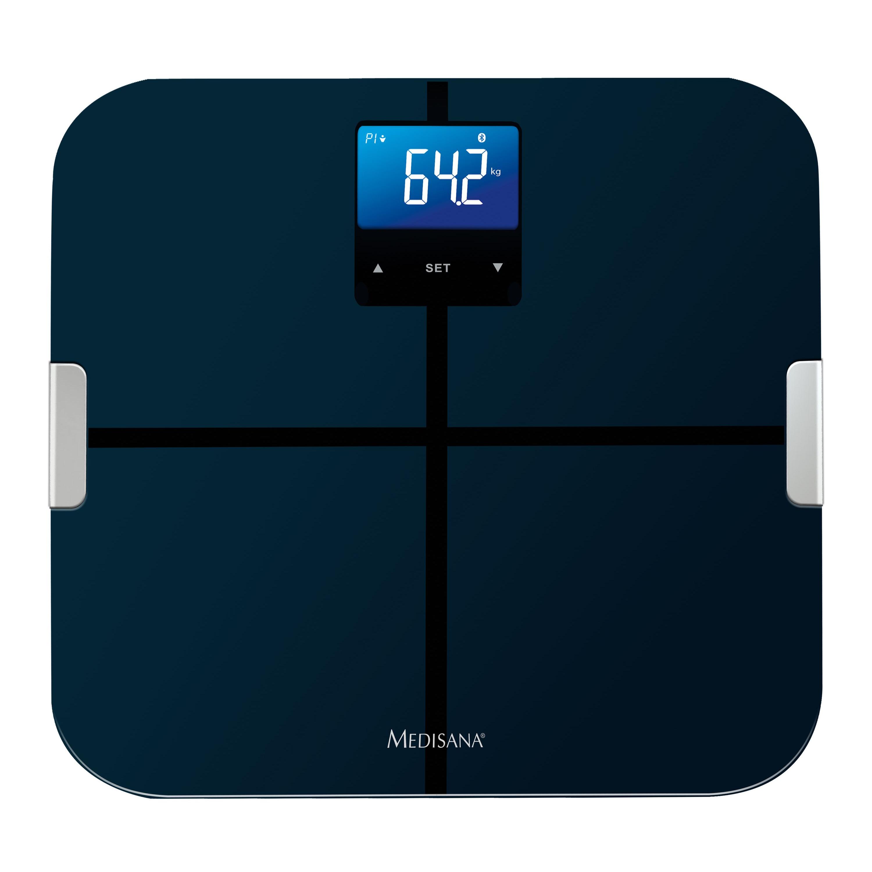 medisana BS 440 connect | Báscula de composición corporal con Bluetooth, IMC y electrodos ITO de alta calidad
