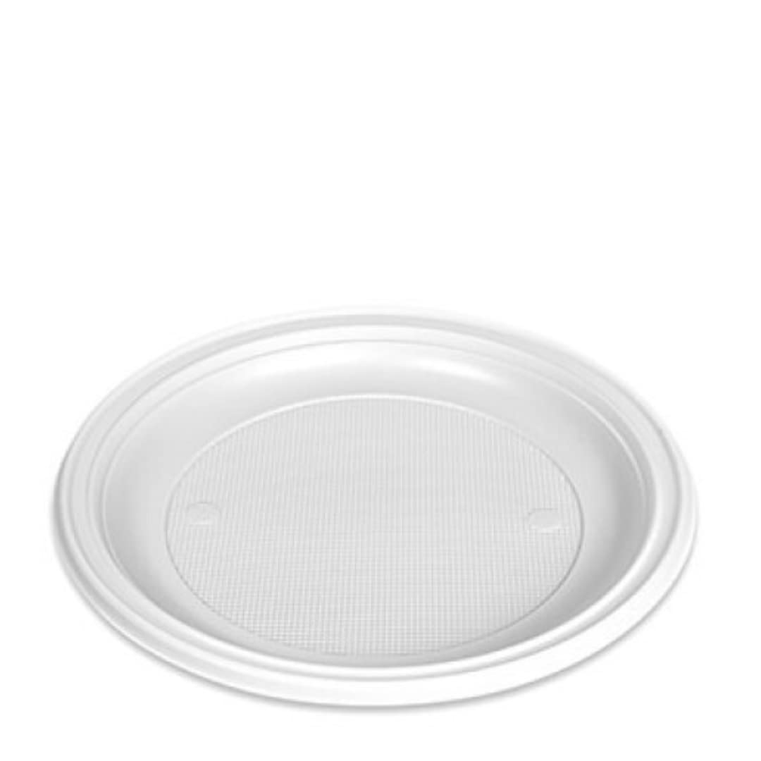 100 Unidades de Platos y Cubiertos de Plástico Reutilizables, Ideales para Fiestas y Eventos – Maxi