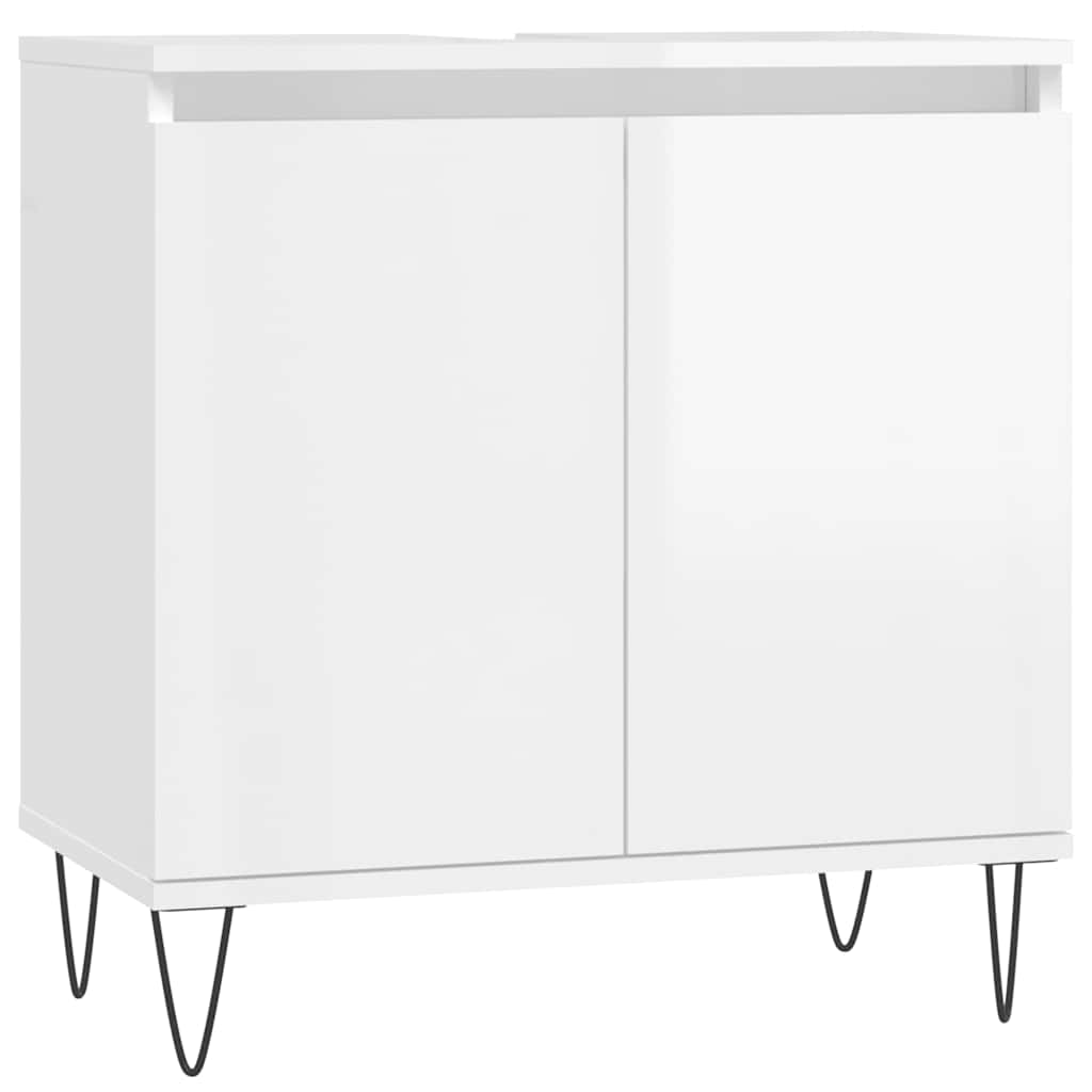 vidaXL Armario de baño madera de ingeniería envejecida 58x33x60 cm en color Madera antigua/Roble artisan/Blanco y más | almacenamiento funcional diseño moderno para baño dormitorio sala