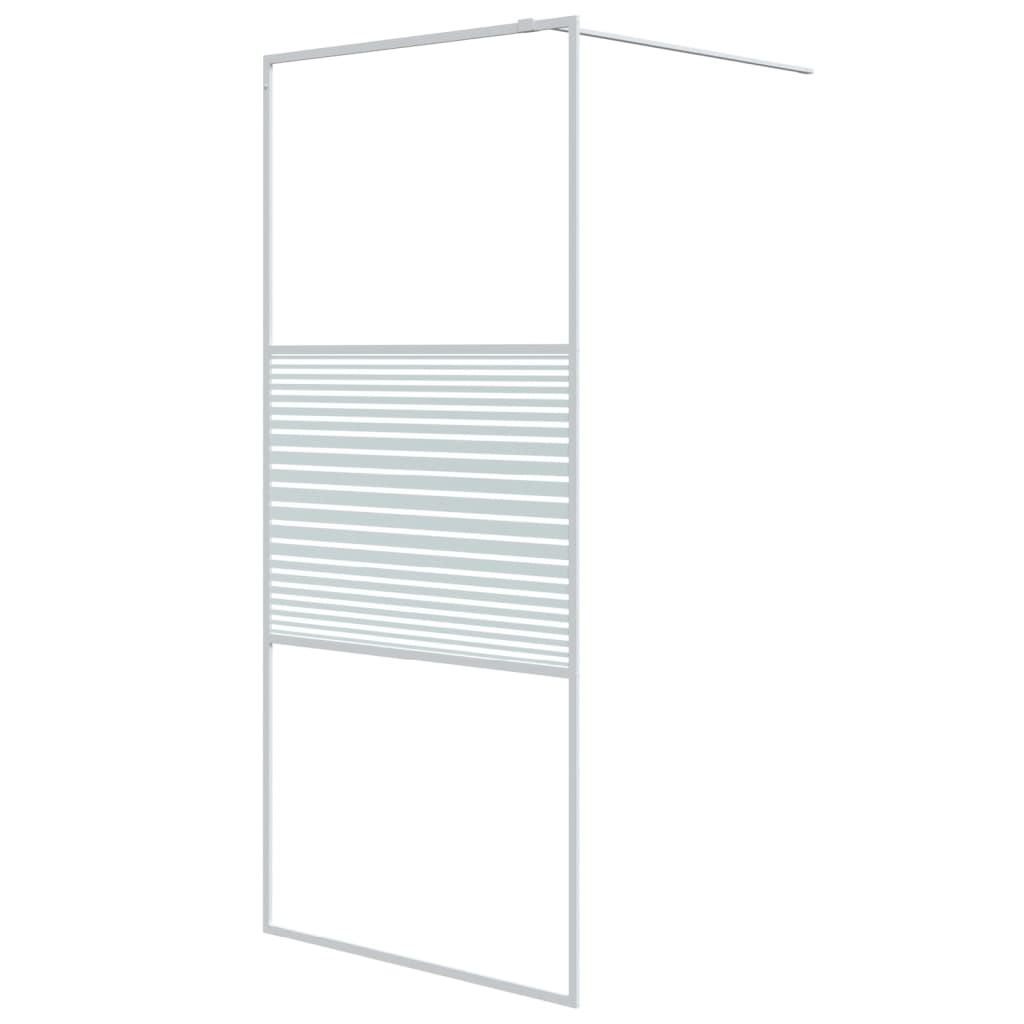 vidaXL Mampara de Ducha Vidrio ESG Transparente 90x195 cm Pantalla Color Blanco,  Negro, y mas