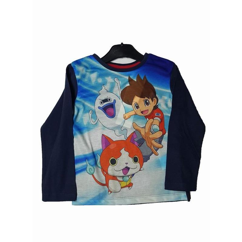 Suncity Camiseta azul manga larga de Yo-Kai Talla 4 años