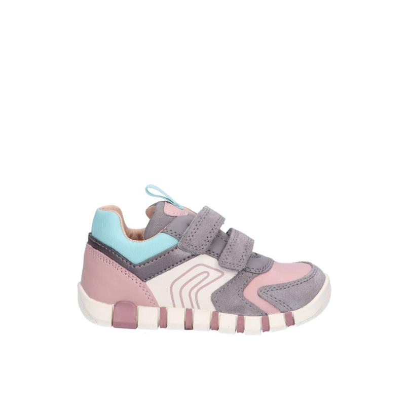 Zapatillas Casual Geox - Niña - Suela Plana - Modelo B3558c-022bc - Color Gris