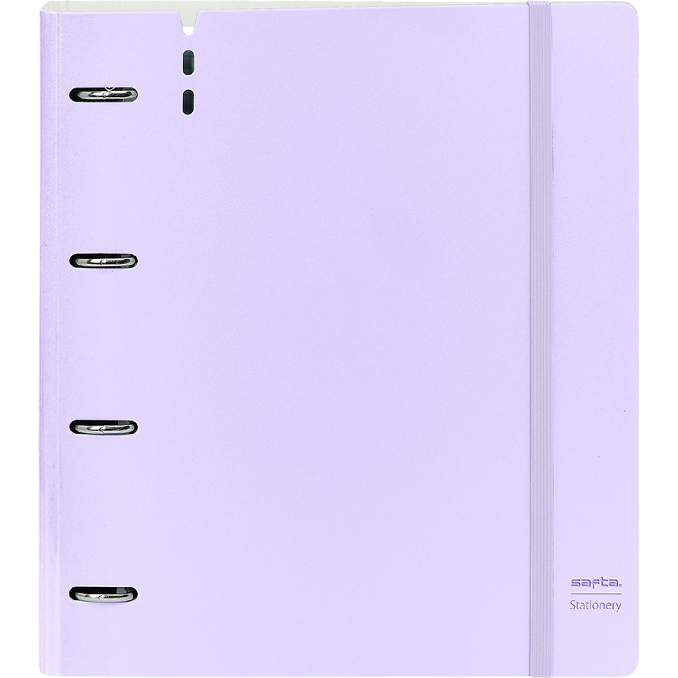 SAFTA  CARPEBLOCK PP FOAM 4 ANI 35MM CON RECAMBIO SAFTA "LIGHT PURPLE" - Carpeta Anillas Licencia Oficial - Diseño Exclusivo - Ideal para Uso Diario - Material Duradero - Compatible con Hojas A4