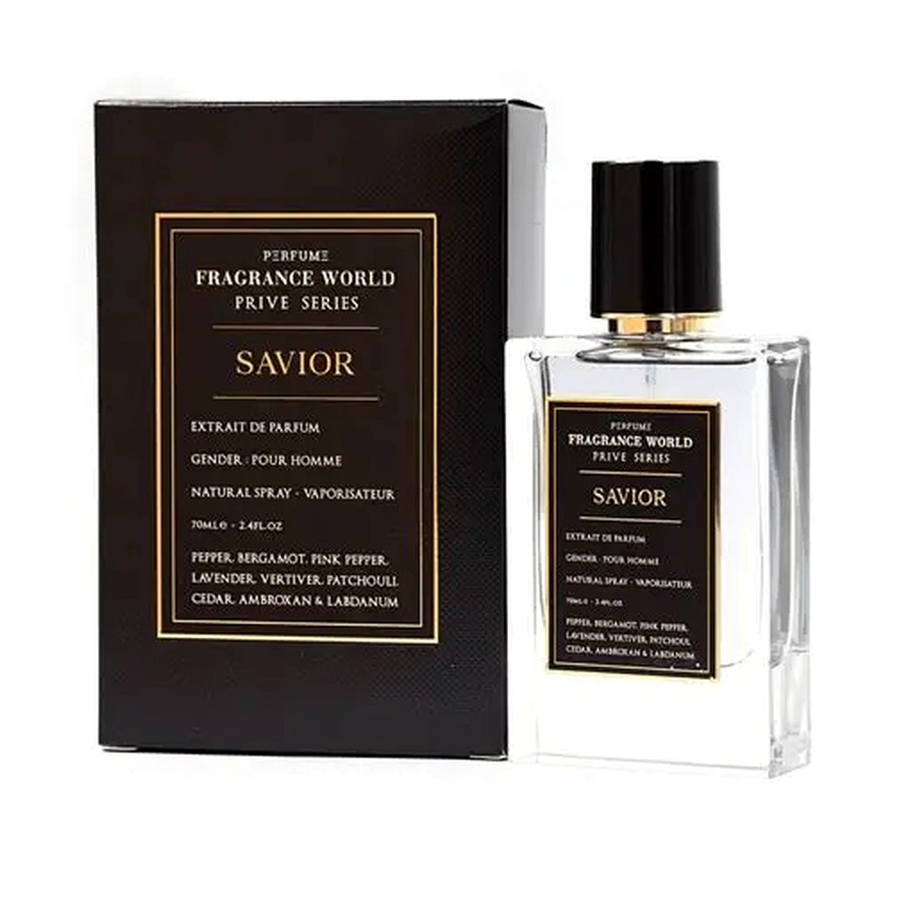 Fragrance World Prive Series Savior Eau de Parfum Hombre 70 Ml | Perfume Árabe Original