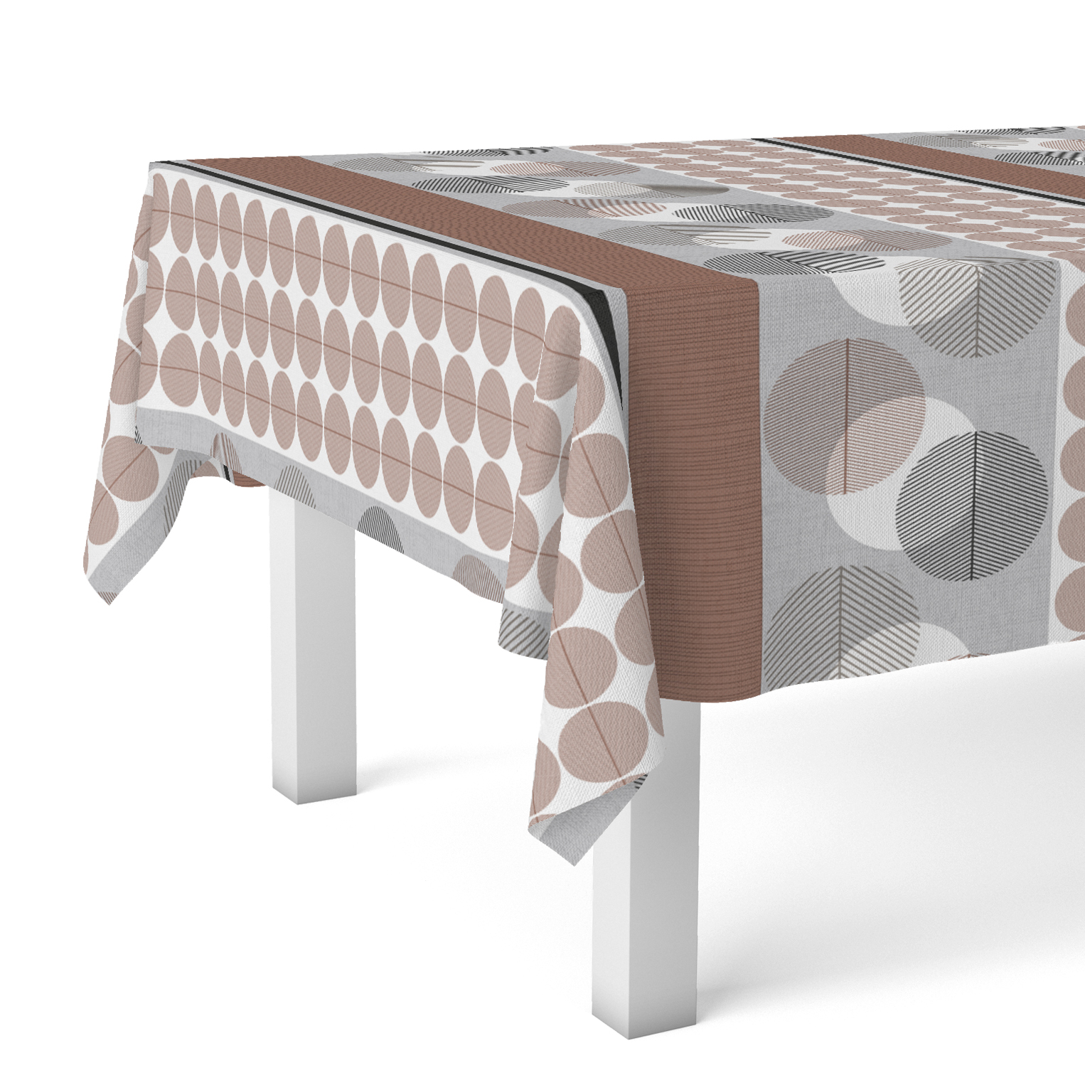 VALENTIA HOME Mantel Hule Vielha | Mantel Estampado Antimanchas | Mantel Repelente de Agua | Mantel Protección Mesa | Mantel al Corte para Comedor o Cocina | Varios tamaños | Mantel Rectangular y Redondo al Corte