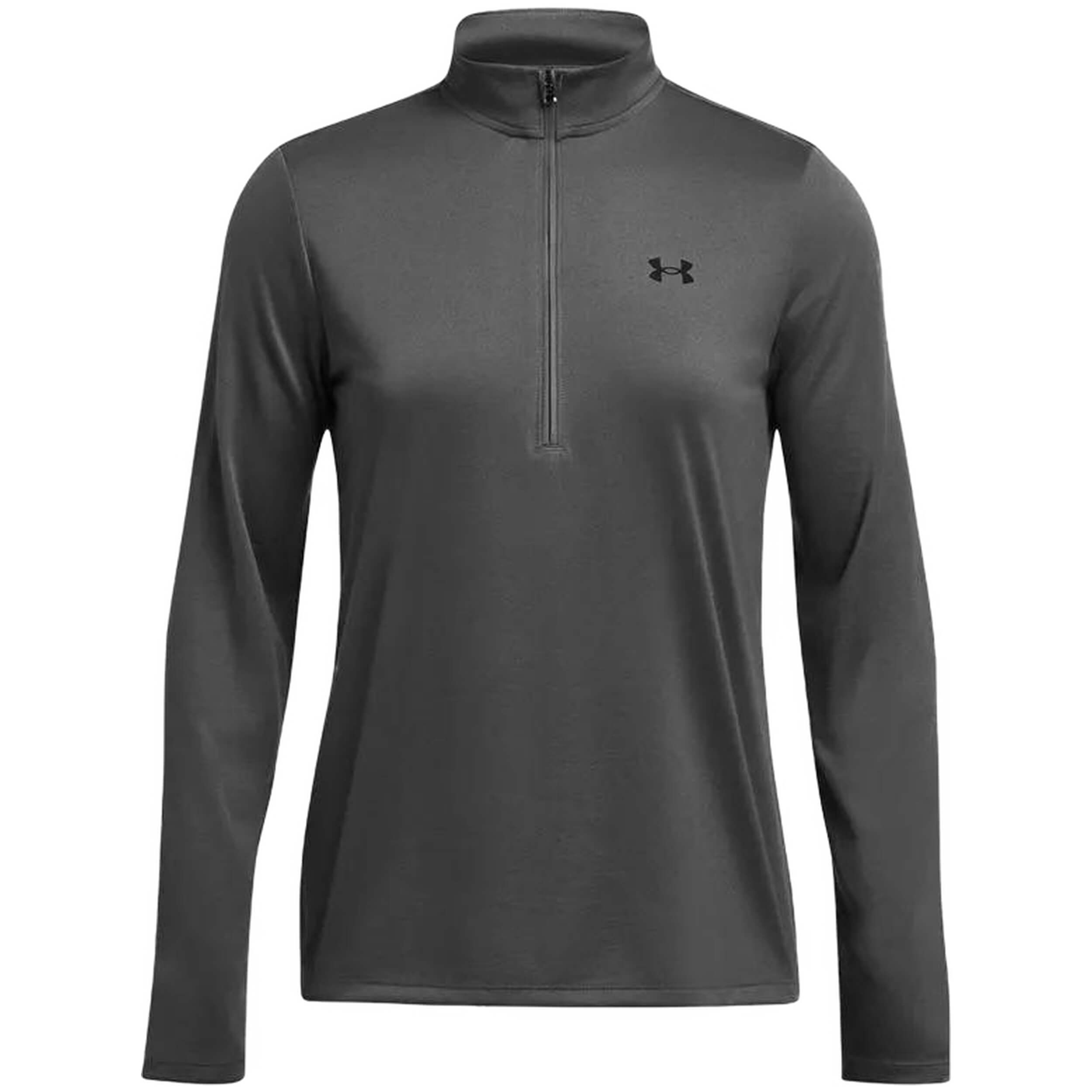 Camiseta De Fitness Under Armour Tech 1/2 Zip- Solid Mujer Gris