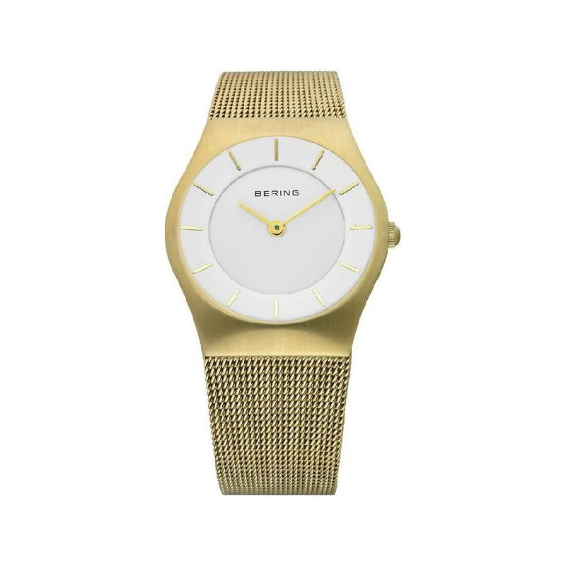 Reloj Bering - 11930-334 | Minimalista de Acero 30mm | Correa de Malla Milanesa y Cristal de Zafiro | Garantía Internacional 3 Años