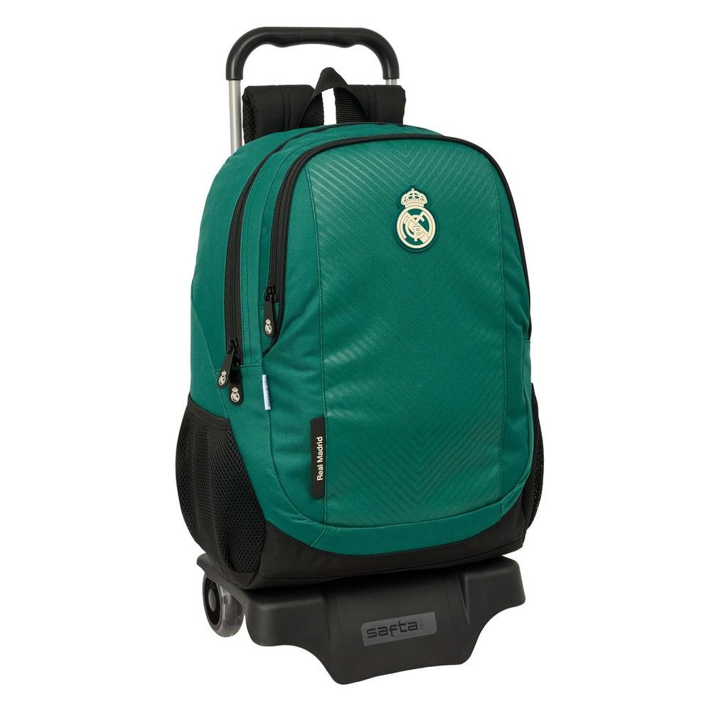 SAFTA  MOCHILA CON CARRO 905 REAL MADRID 2ª EQUIP. 26/27 44X32CM REAL MADRID 2ª EQUIP. 26/ 27 16x32x44 Cms.