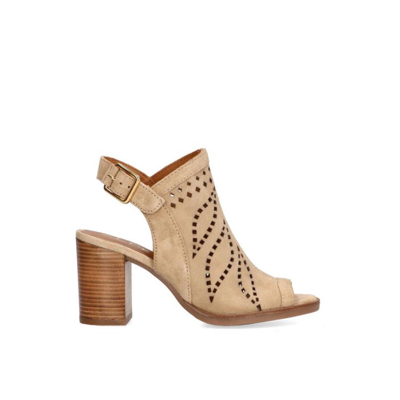 Sandalia Alpe - Mujer - Tacón Alto - Modelo 509611 - Color Beige