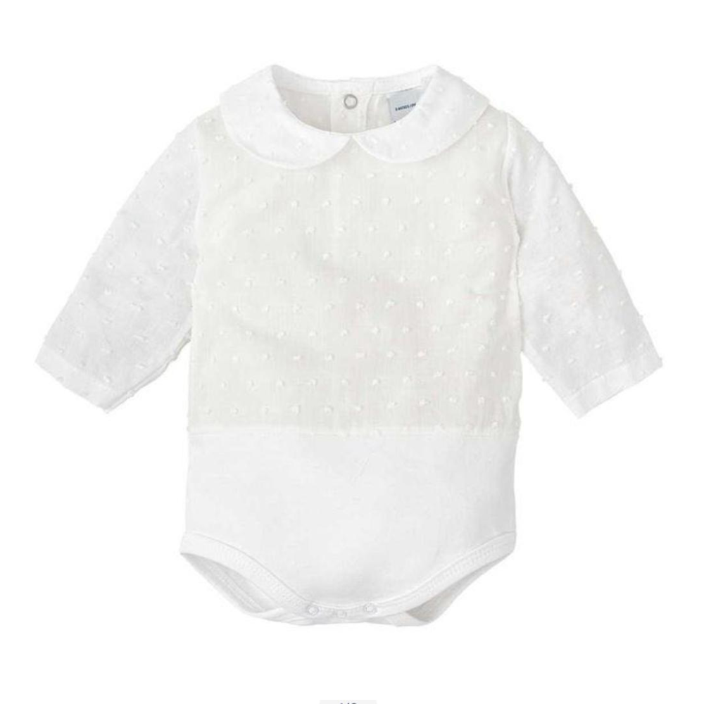 Body camisa plumetti manga larga cuello bebe de marca CALAMARO