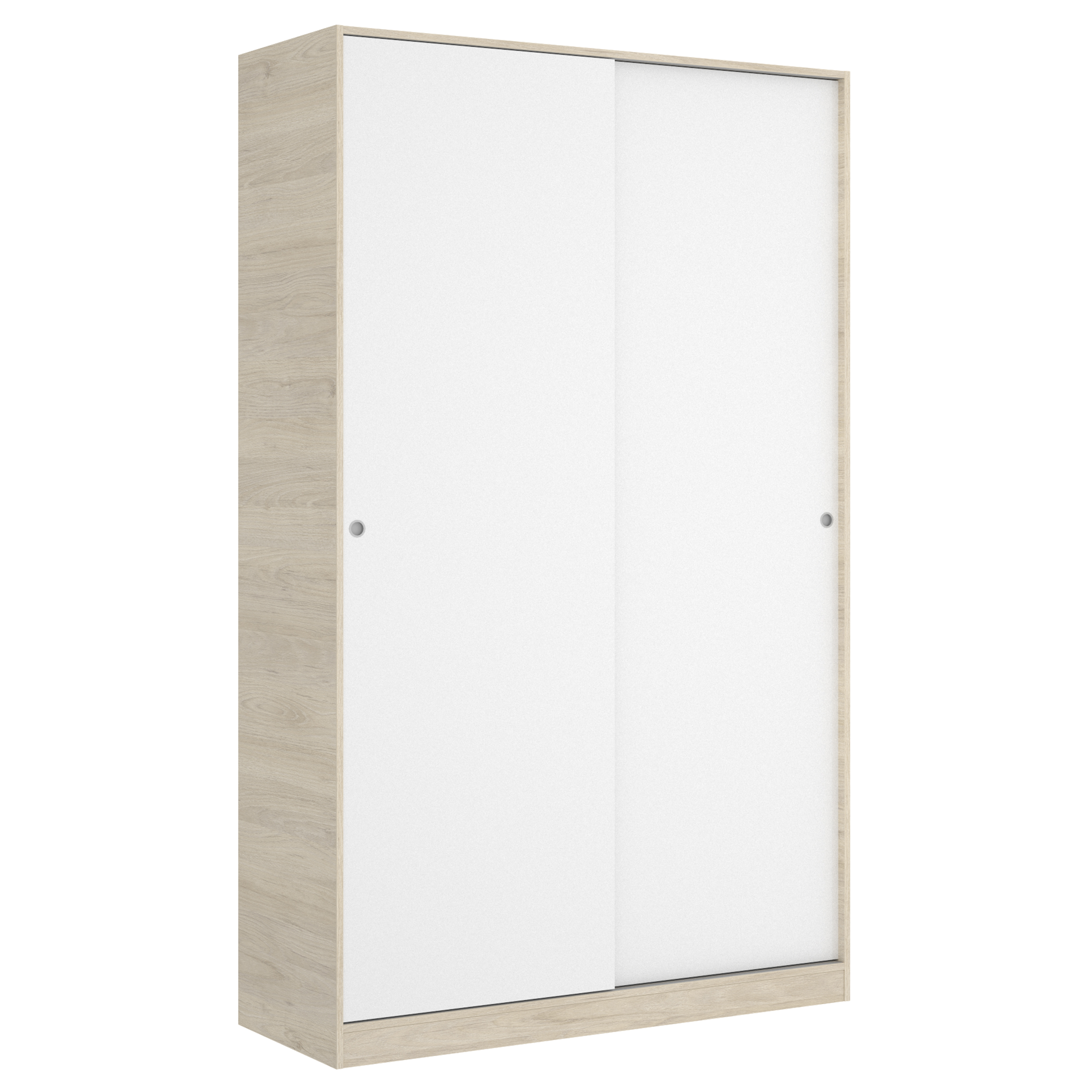 Dekit Armario 2 Puertas Correderas 204x120x50 con Barra y Estantes Interiores