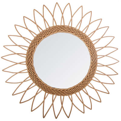 Factory Cuadros Espejo de Ratán Rosalia 50cm - Diseño Elegante