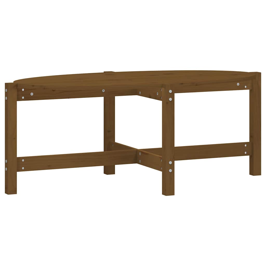 vidaXL Mesa de centro de madera maciza de pino Multitalla Multicolor