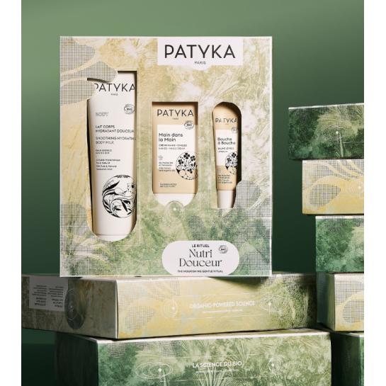 Patyka - Cofre Le Rituel Nutri Douceur Bio Kit Cuidado Corporal (150ml) , Manos (40ml) y Labios (10ml)