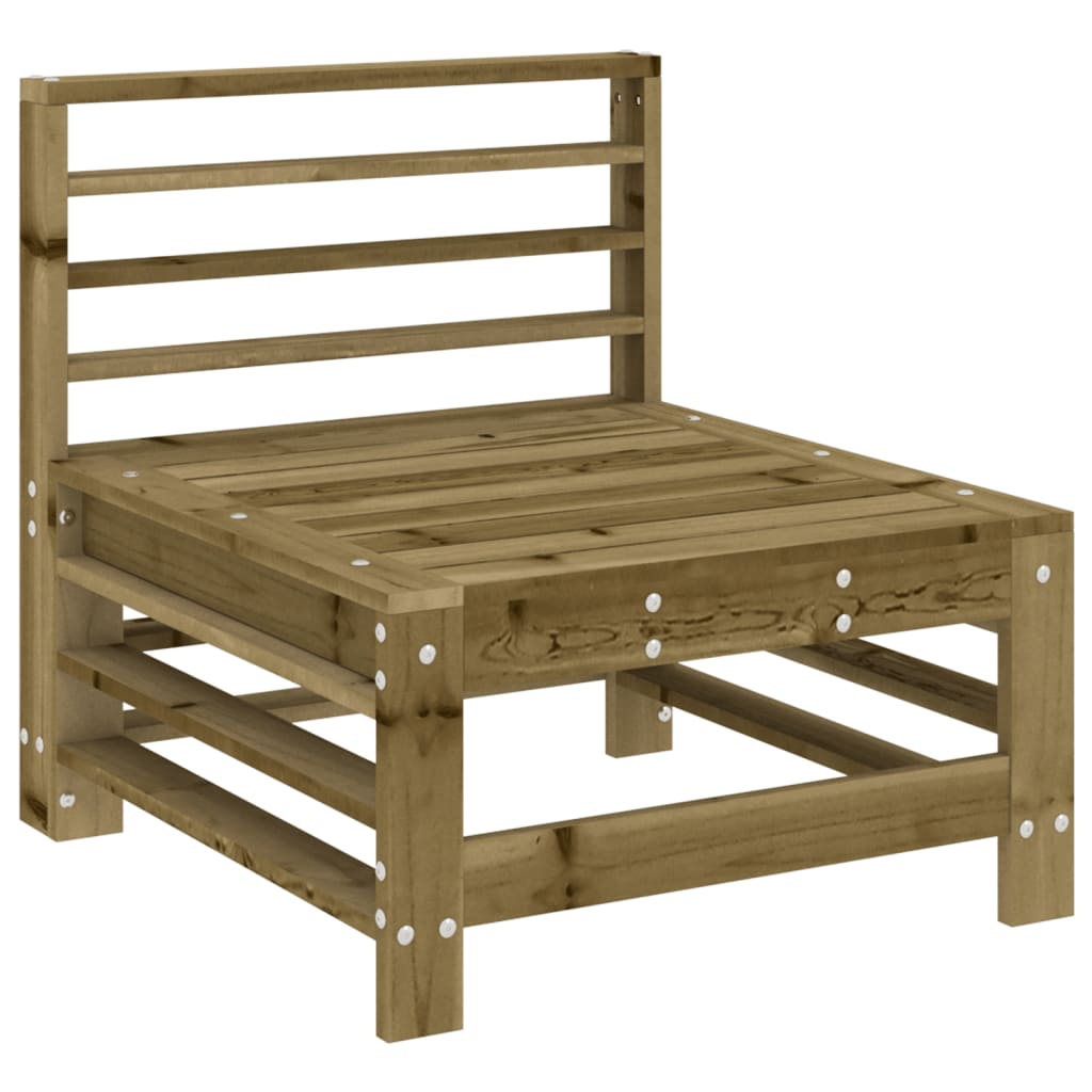 Vidaxl Sofá Central de Jardín en Madera Maciza de Pino en Varios Colores