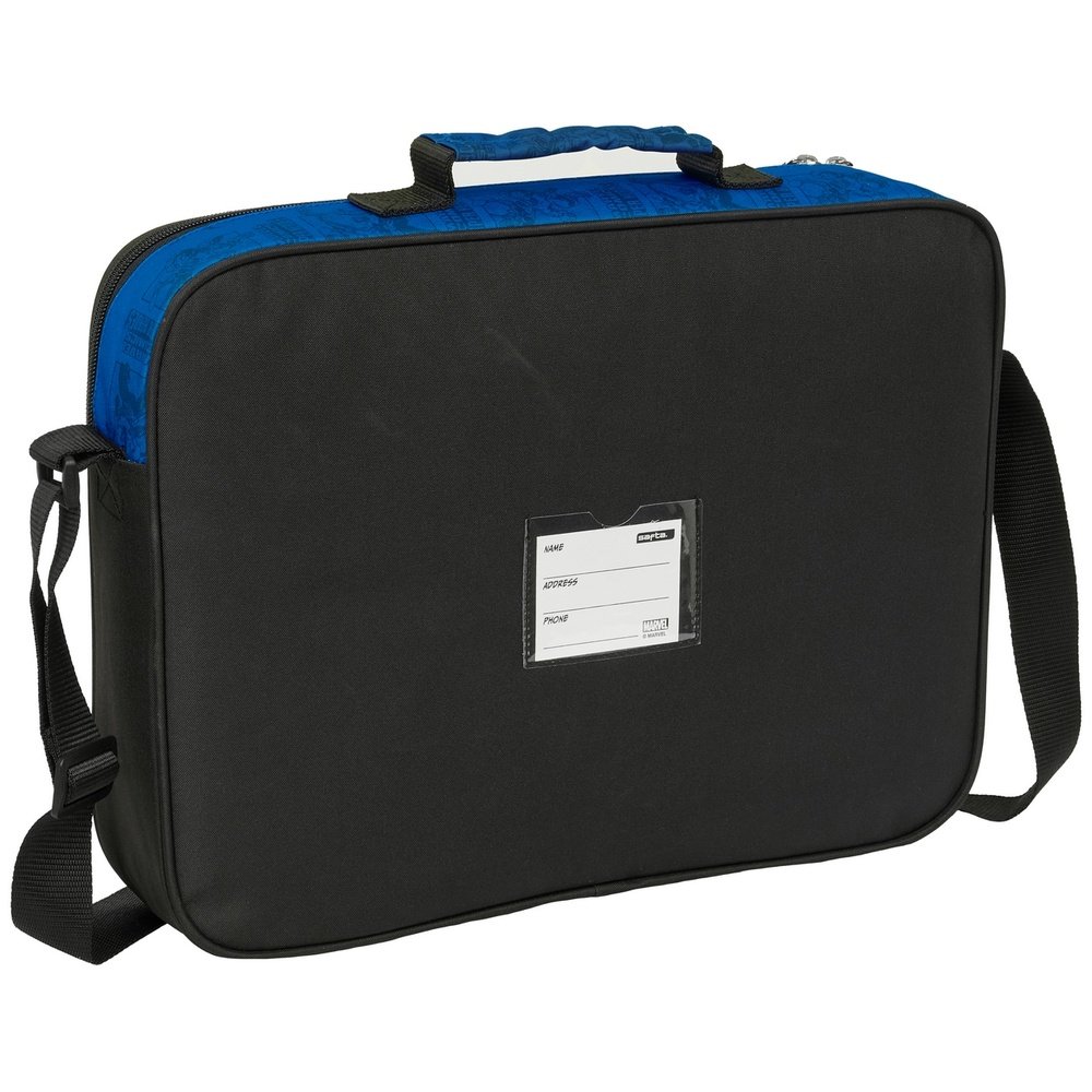Cartera Extraescolares Avengers con Cierre de Cremallera, Ideal para Niños - Safta