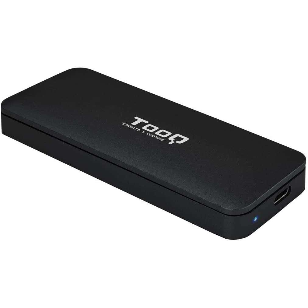 Tooq carcasa externa ssd m2 nvme pcie usb-c - color negro