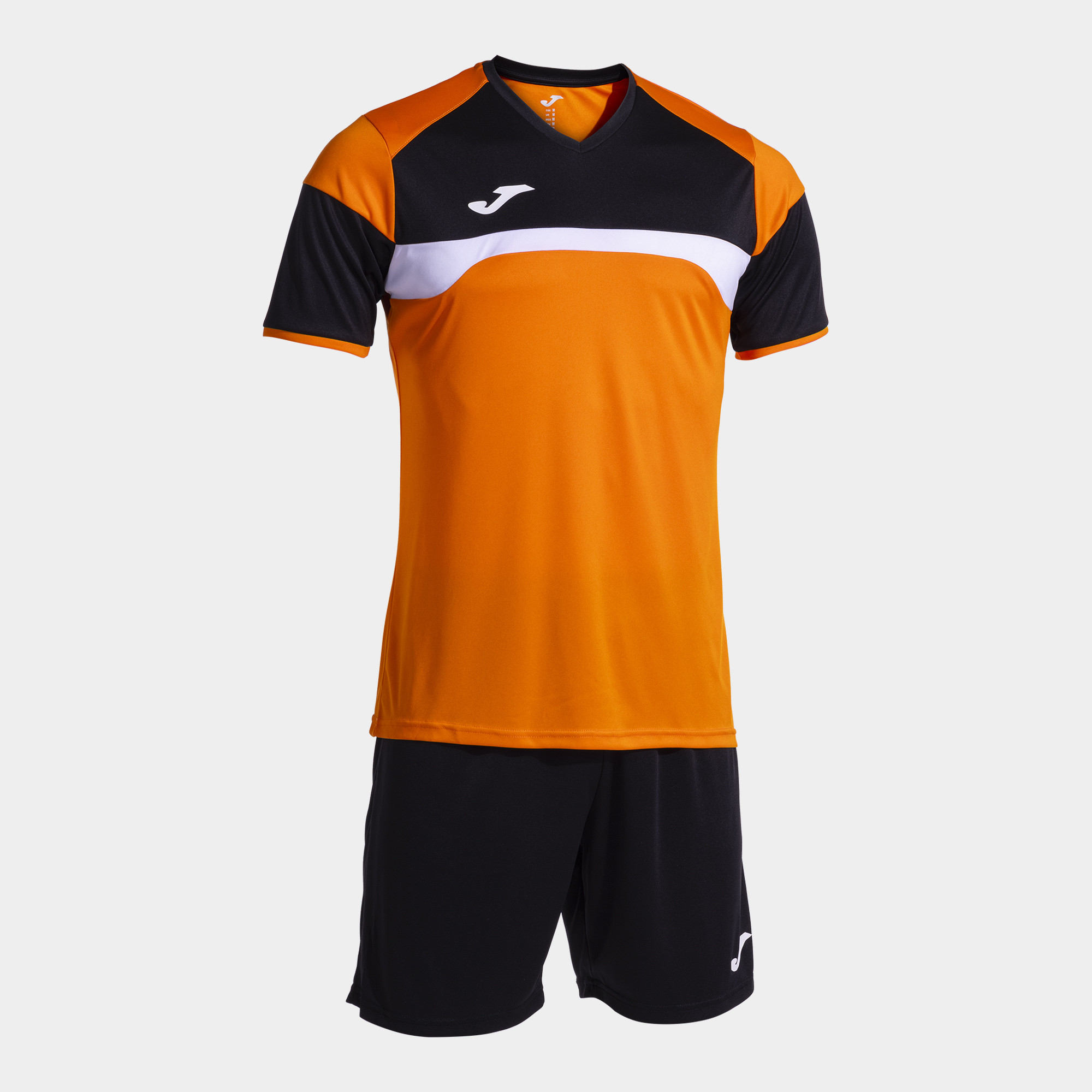 JOMA SET DANUBIO III NARANJA NEGRO Talla 2 (8XS) Niño Junior