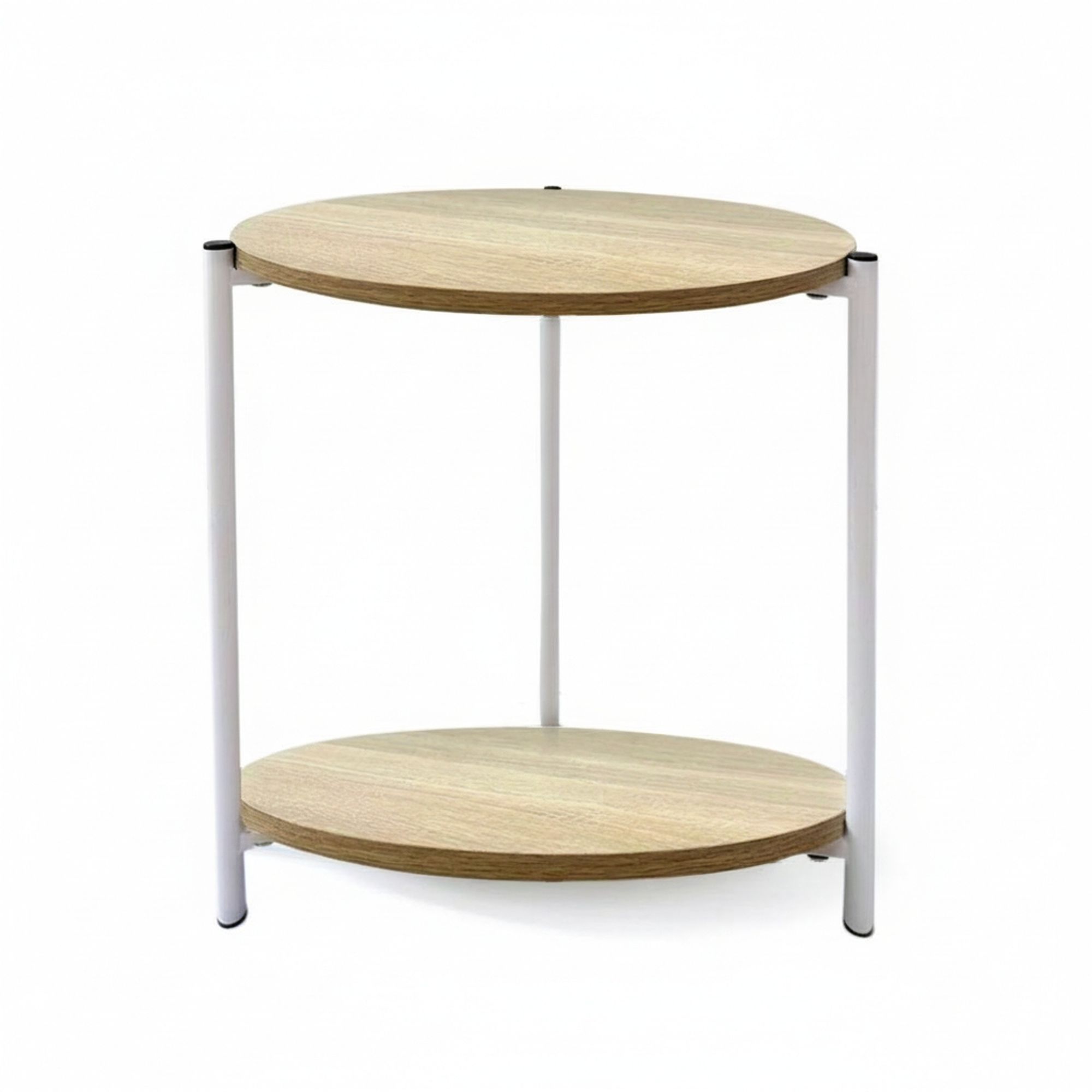 MOBLEKIT | Mesas Auxiliares de Madera y Metal para Salón o Dormitorio, Mesitas Modernas Funcionales con Diferentes Formas y Alturas, Opciones Fijas o Plegables para Hogar
