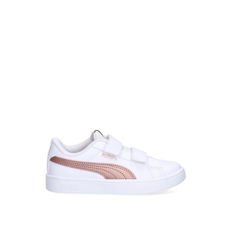 Zapatillas Casual Puma Pristis - Niña - Suela Plana - Modelo 394253 - Color Blanco