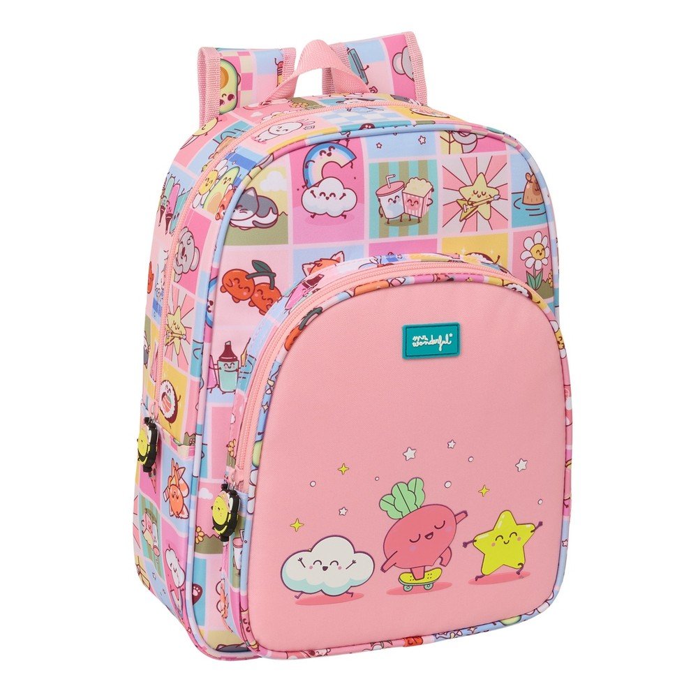 SAFTA  MOCHILA INFANTIL ADAPTABLE A CARRO MR. WONDERFUL COMIC MR. WONDERFUL COMIC 11x26x34 Cms.
