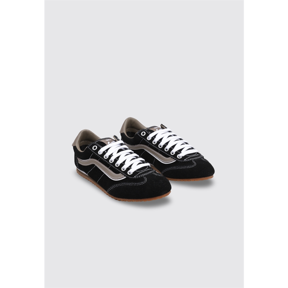 Vans Super Lowpro LACES Deportivas Planas Mujer Negro