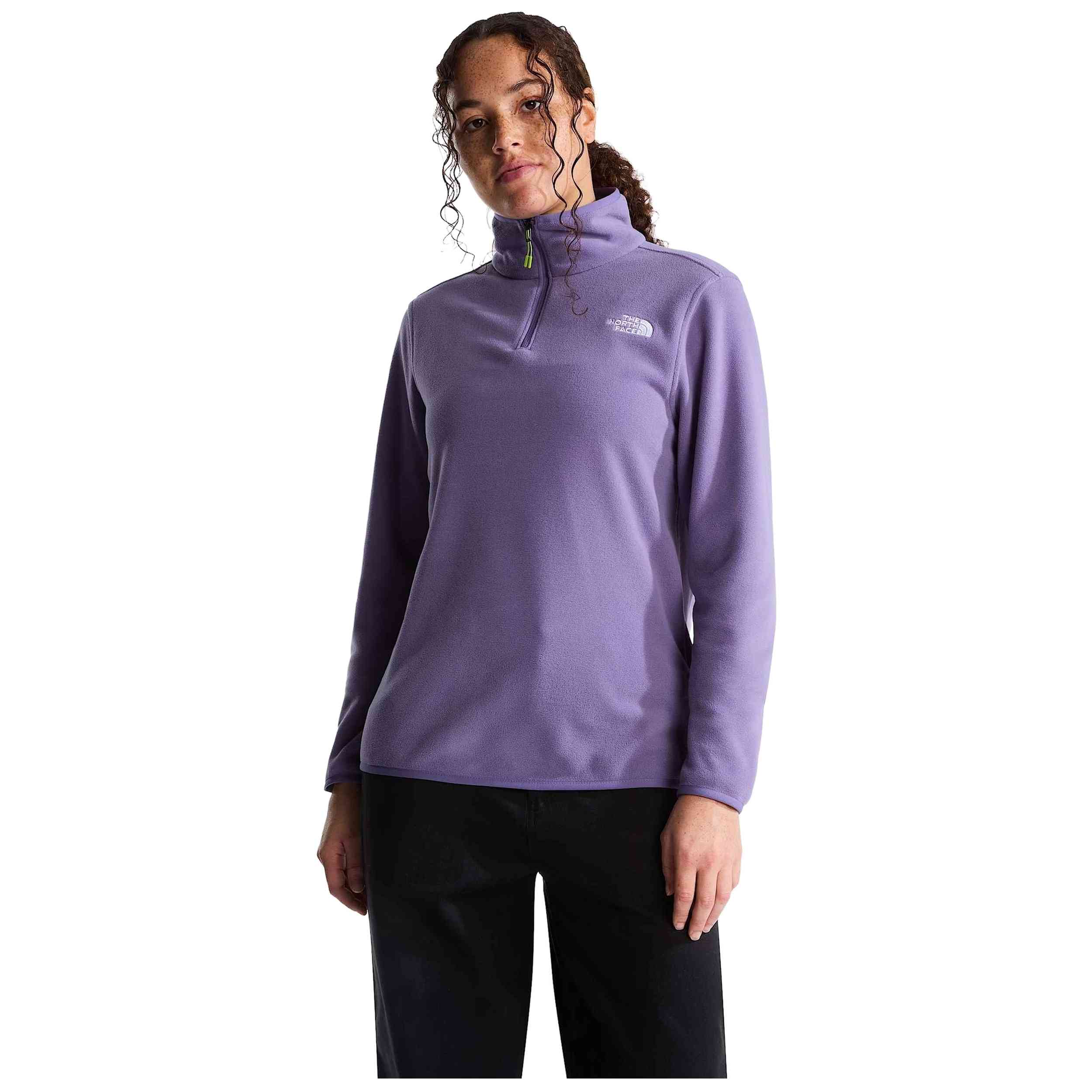 Sudadera The North Face modelo W GLACIER FLECEE 1/4 ZIP JKT para Mujer en color Morado