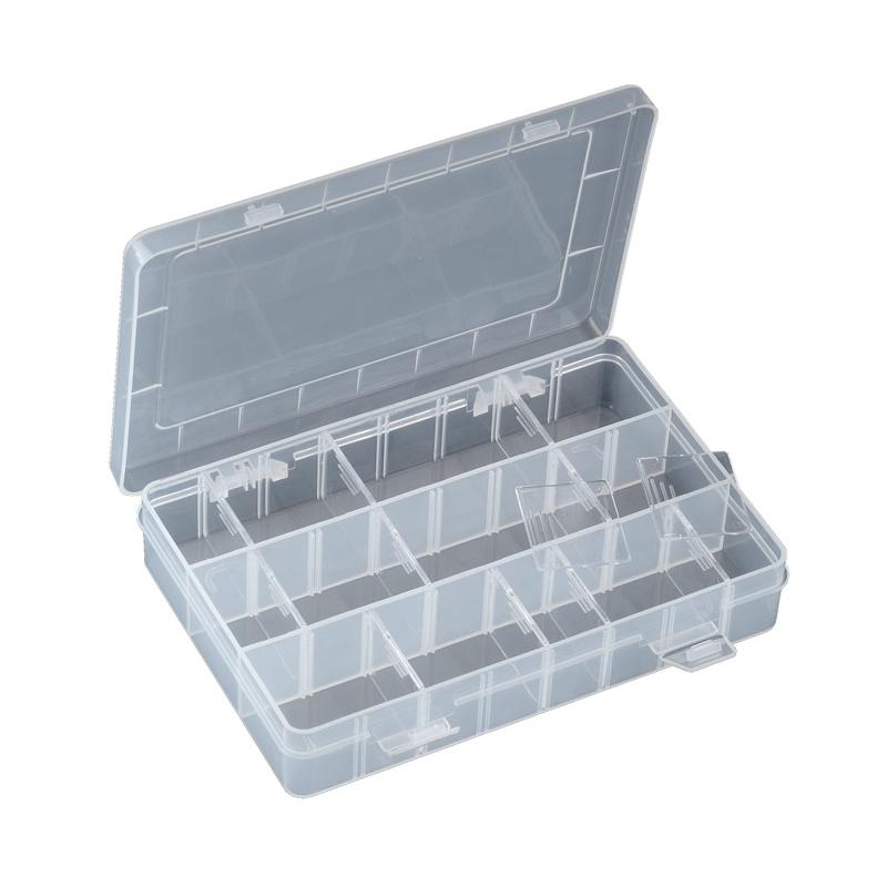 Caja clasificadora con 24 departamentos ajustables